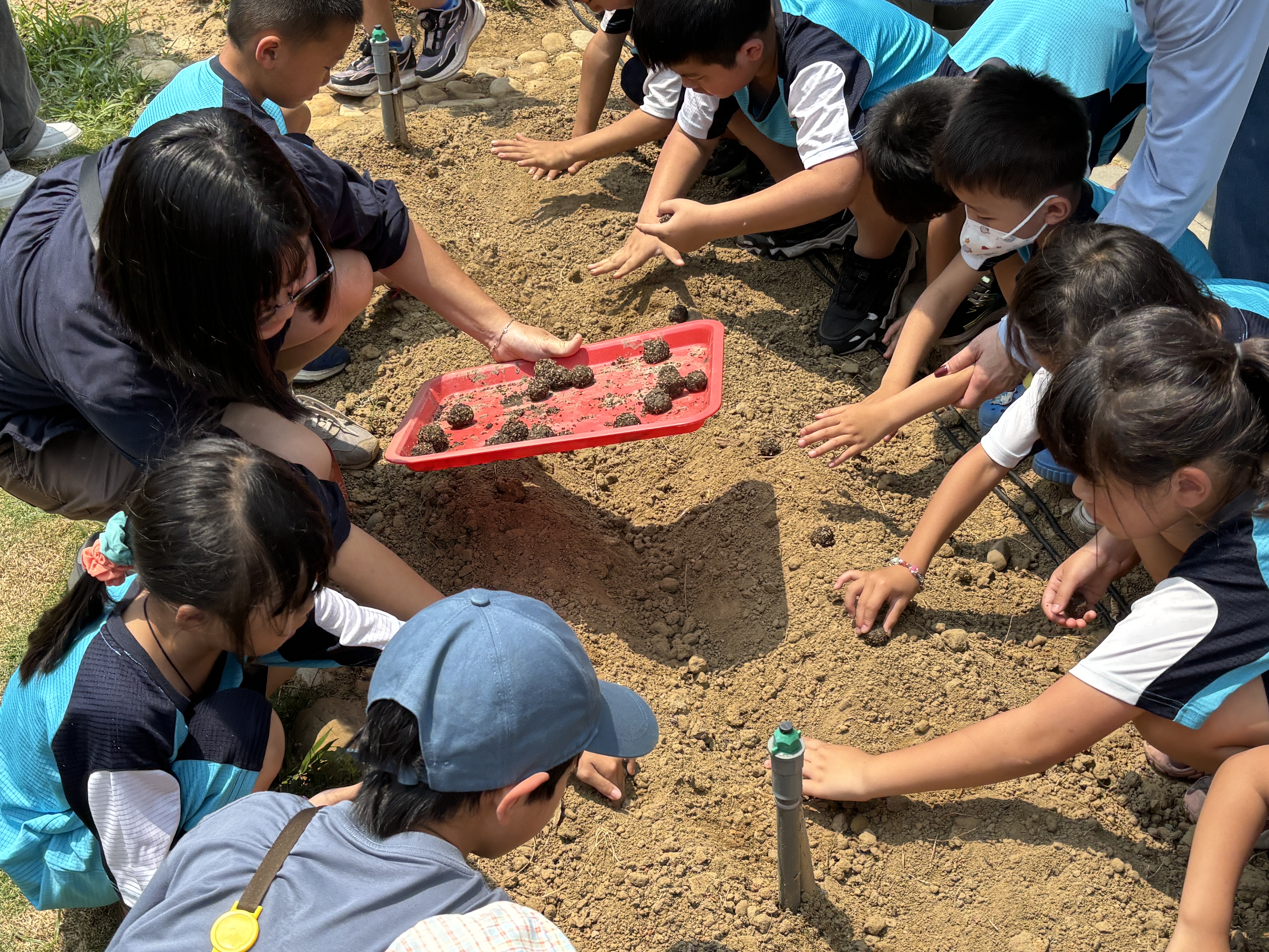 地球日種下種子球。攝影：廖靜蕙（本圖非cc授權／限本文使用）