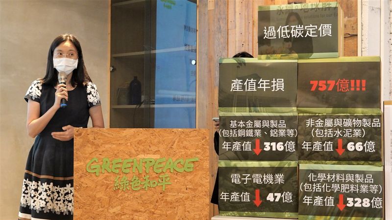 學者估碳關稅衝擊台灣產值達757億 籲碳定價每噸300元起徵