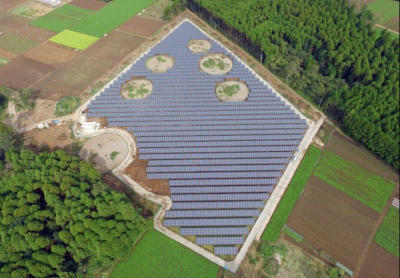 能防颱、調節水患 和古墳並立的日本太陽能發電廠