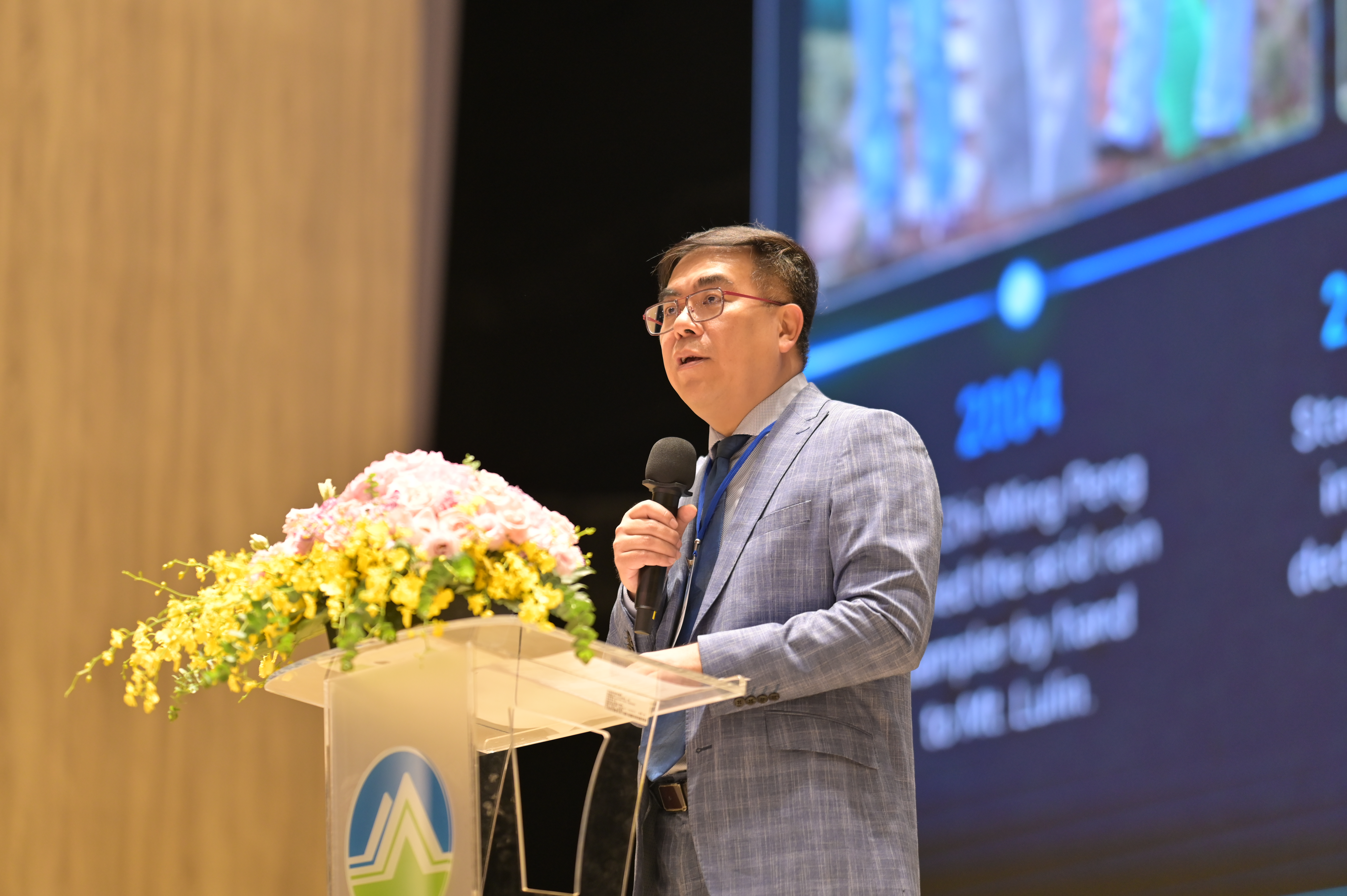 環境部長彭啟明昨日出席「7-SEAS國際研討會」。圖片來源：環境部提供