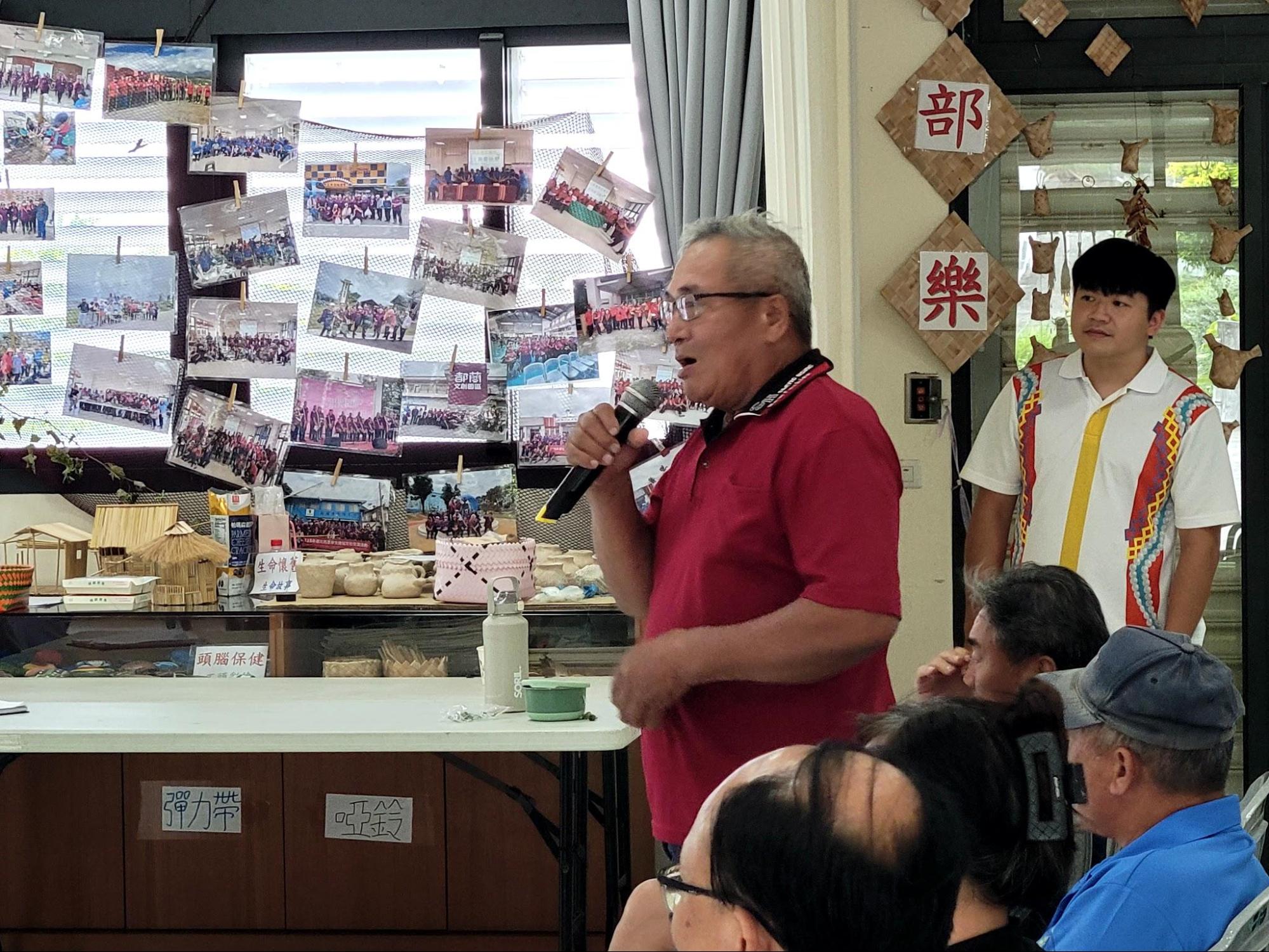 三仙社區發展協會理事長陳明德。攝影:陽雨山