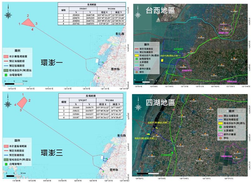 海纜上岸雲林未經共同廊道 台亞環澎兩風場環評補件再審