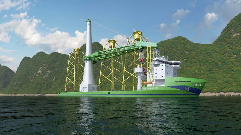 帶領離岸風電海事工程國家隊 台船環海斥資75億打造大型浮吊船