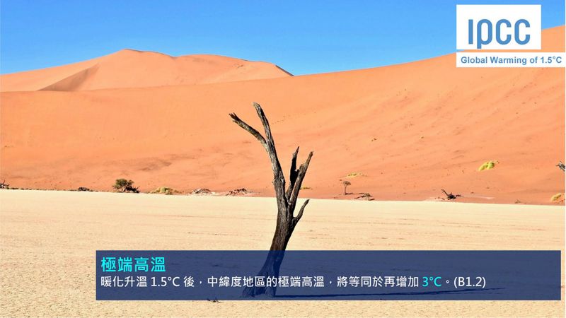 《地球暖化1.5°C》IPCC特別報告——決策者摘要