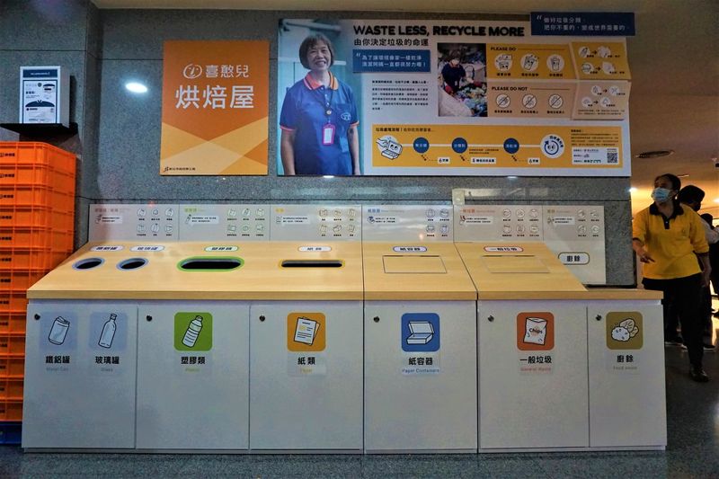 RE-THINK前進新北耶誕城改造垃圾桶 民眾回收正確率接近翻倍