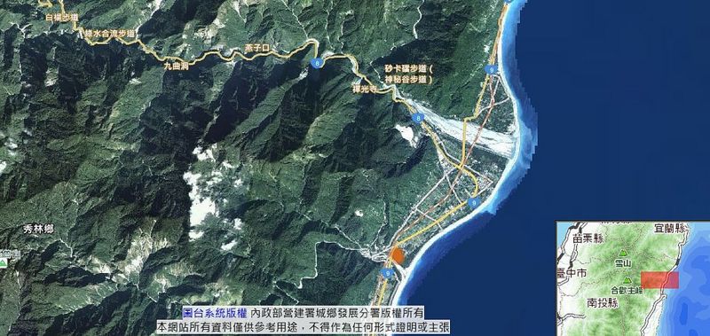 近太魯閣海岸第一排 東潤國際旅館 土地分區變更過關