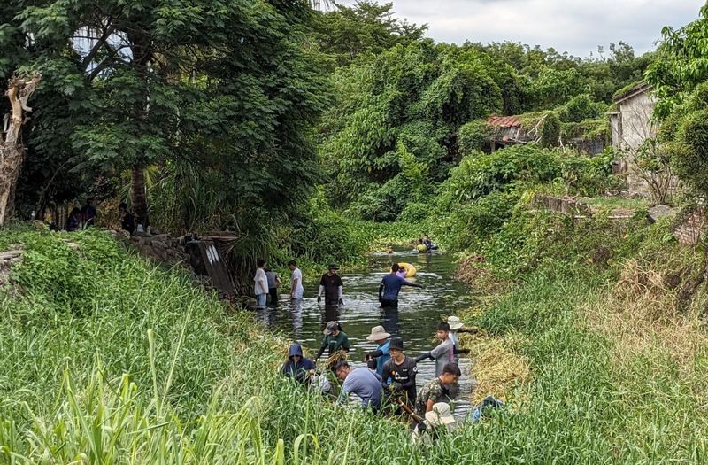 工作假期護水圳 原生種魚類「水打扁」再現五溝水濕地