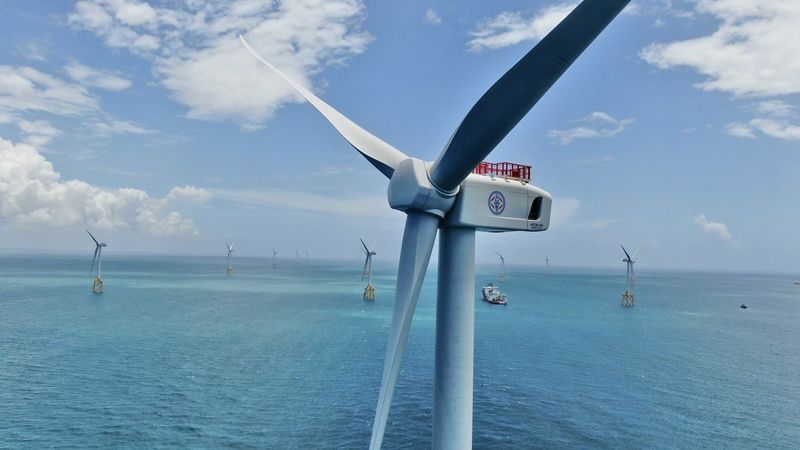 克服疫情衝擊 台電一期風場完成初始併聯 年發3.6億度電