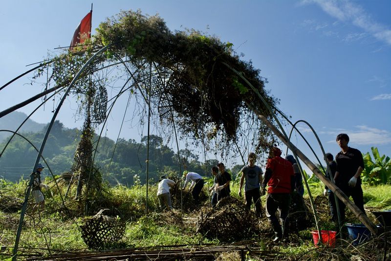 Timberland會員走入客家文化 水雉繁殖棲地與美濃小地藝術日現場