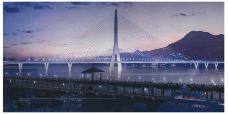 淡江大橋環差過關 台灣第一座單塔斜張橋來了