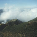 七星山頂附近時常有雲霧來去